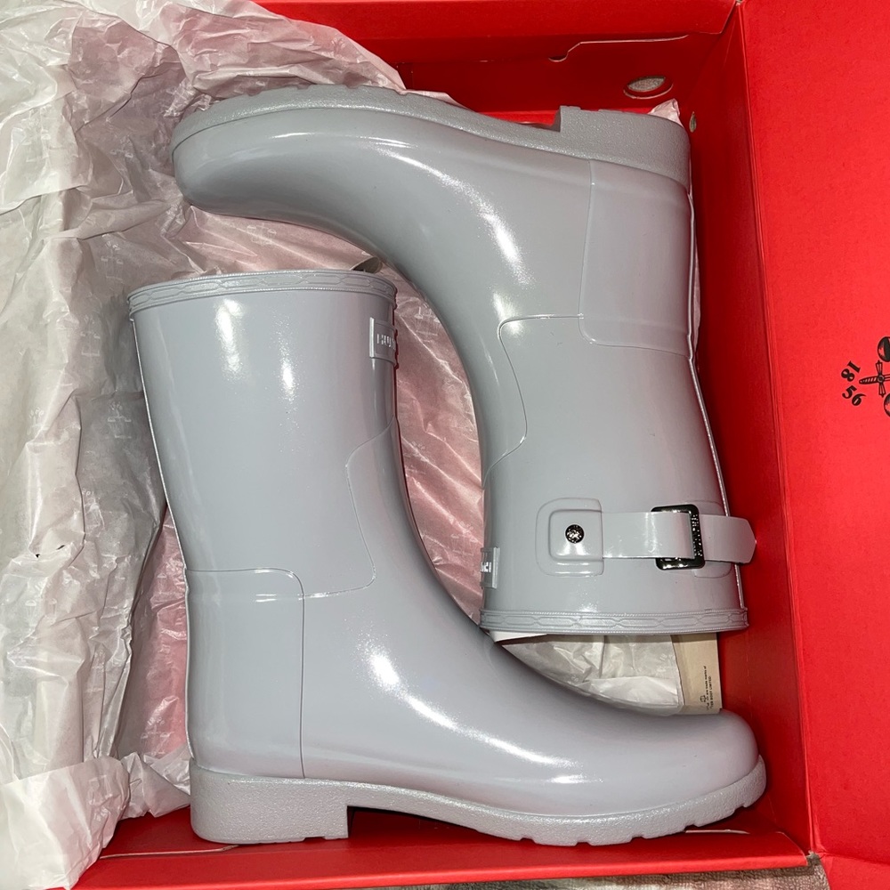 Grey hunter boots
